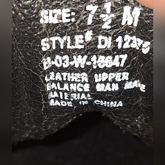 Dingo Women Black Leather Ankle Boots Strap & Silver Buckle Western Size 7.5 - Picture 10 of 10